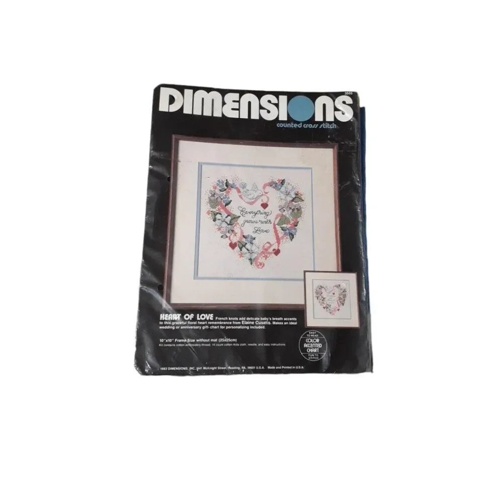 Dimensions Cross Stitch Lot of 2 Beige Multi Color Seal in Package